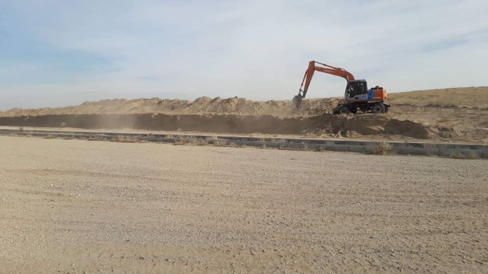 کارساخت زیربنای #پارک #صنعتی #اندخوی فاریاب به شدت جریان داد.