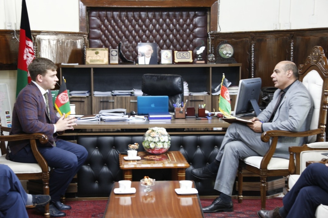 علاقمندی سکتور خصوصی اوکراین به سرمایه گذاری در افغانستان و ایجاد خانه‌ی تجارت آن‌کشور در کابل