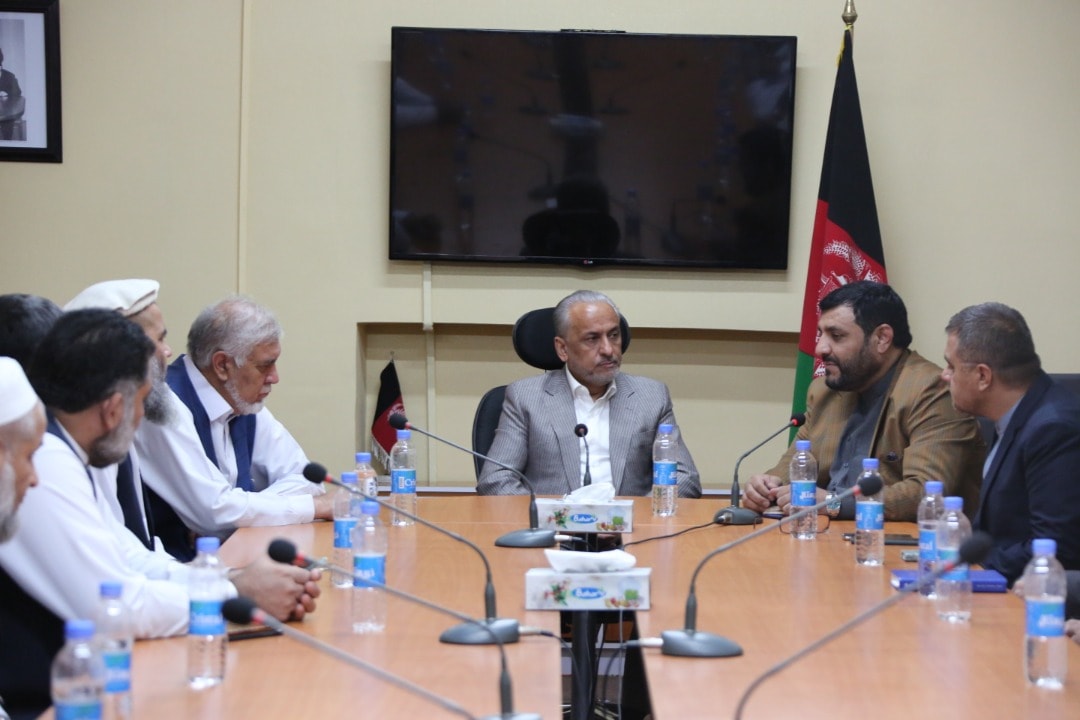 دننګرهارولایت له صنعت کارانو او سوداګرو سره دصنعت او سوداګرۍ وزارت د نوماند او سرپرست وزیر لیدنه