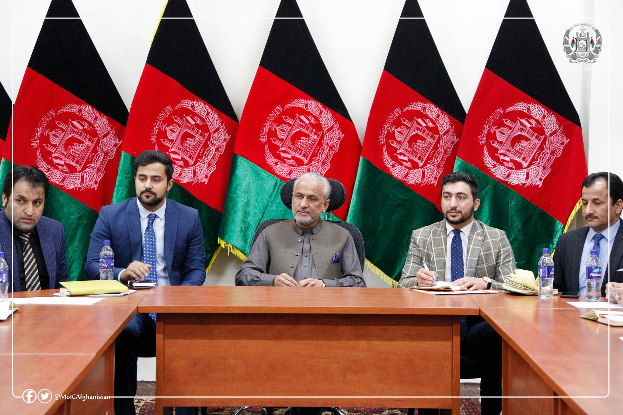 Meeting of Nisar Ahmad with Carpet Industrialists