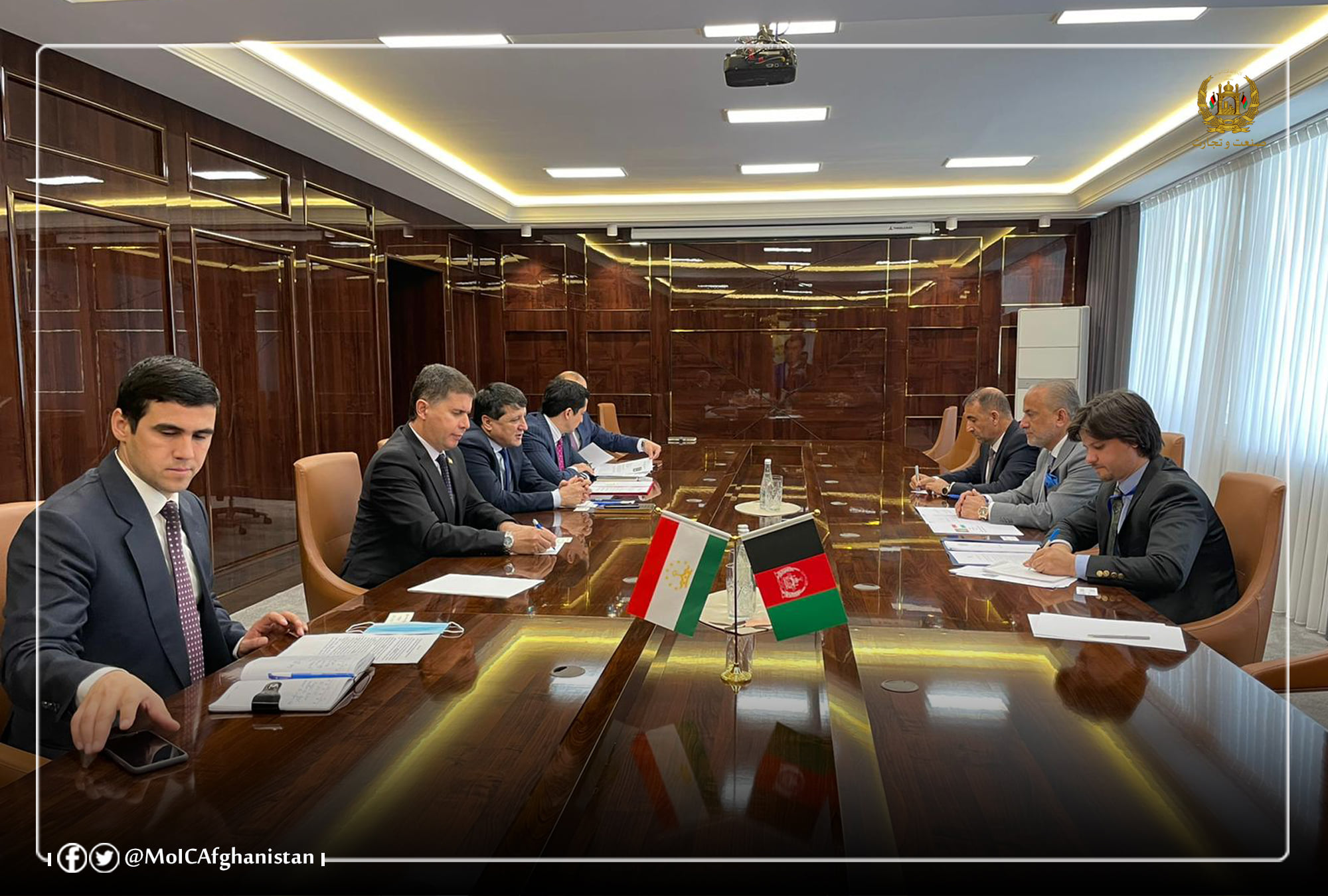 Meeting of the Minister of Industry and Commerce with the Ministers of Economic Development and Trade, Industry and New Technologies of the Republic of Tajikistan