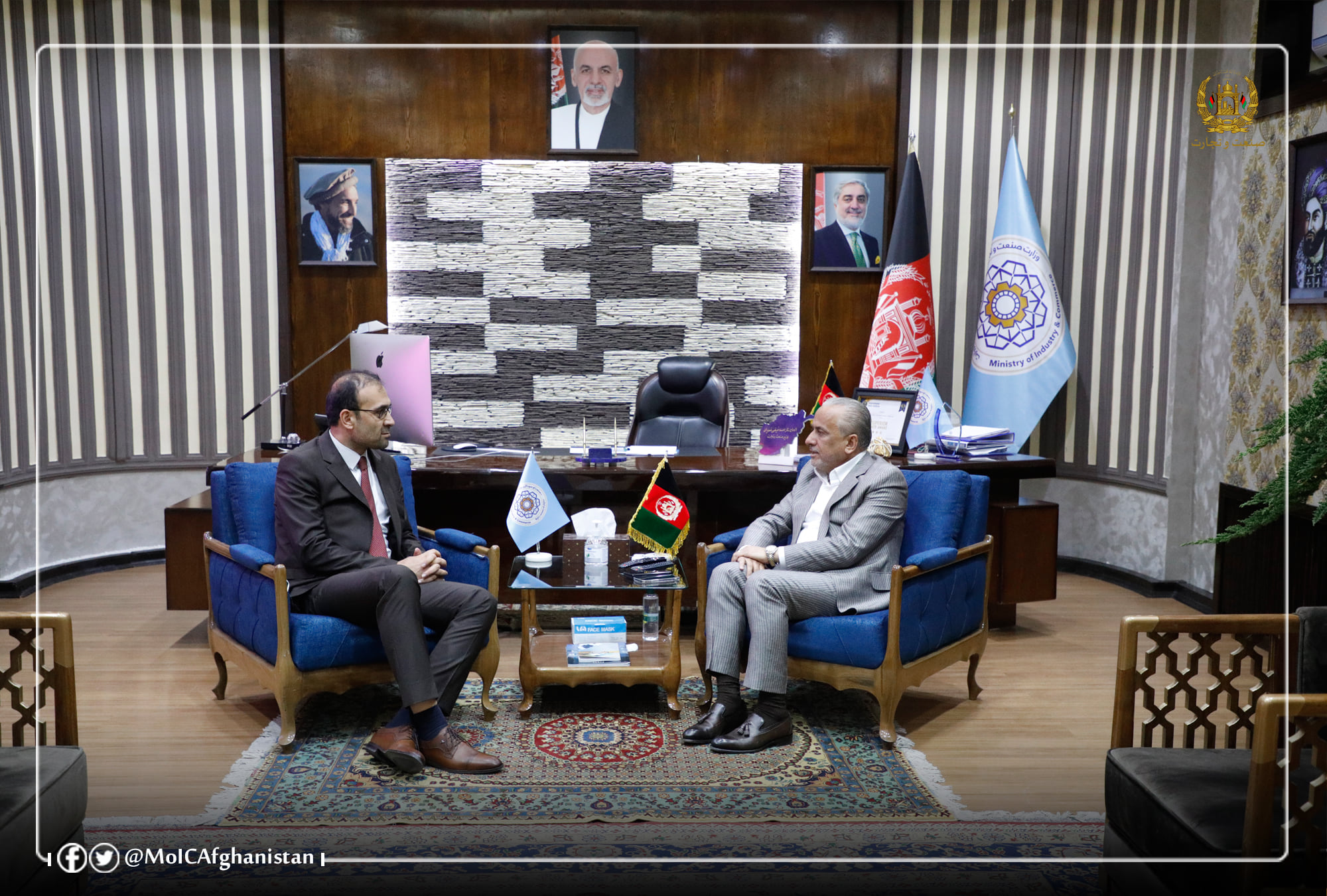 د کډوالو او بیرته راستنیدونکو چارو وزیر سره د صنعت او سوداګرۍ وزیر لیدنه