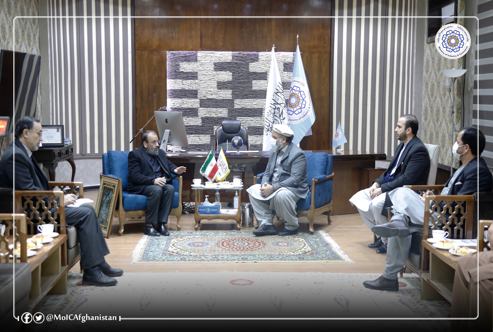 دیدار محترم نورالدین عزیزی با معاون سفیر جمهوری اسلامی ایران در کابل