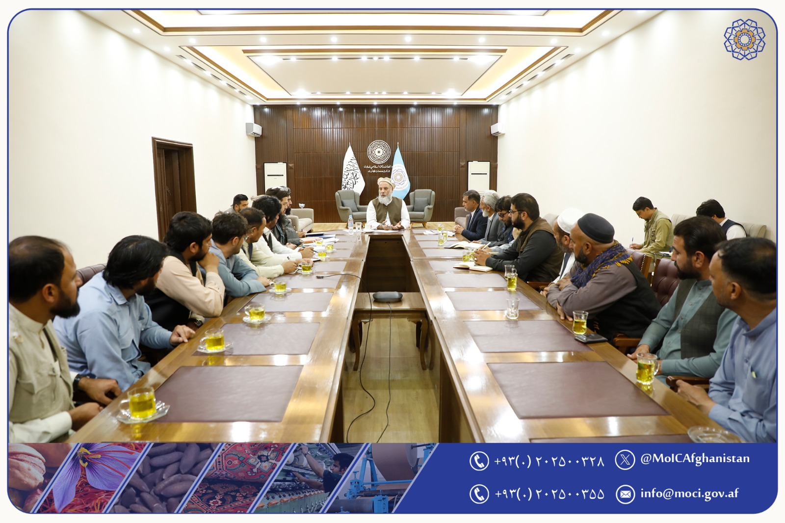 د معدني اوبو او غیر الکولي مشروباتو د تولیدي فابریکو له مسئولینو سره لیدنه