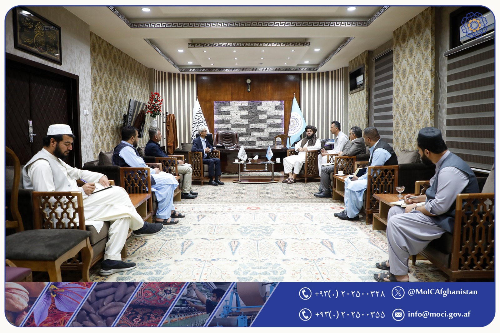 ملاقات مولوی احمدالله زاهد با مسئول بنیاد روپانی