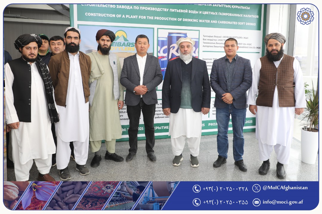 دیدار وزیر صنعت و تجارت امارت اسلامی افغانستان از فابریکه‌ها و پارک‌های صنعتی، شهر شیمکنت و ترکستان جمهوری قزاقستان