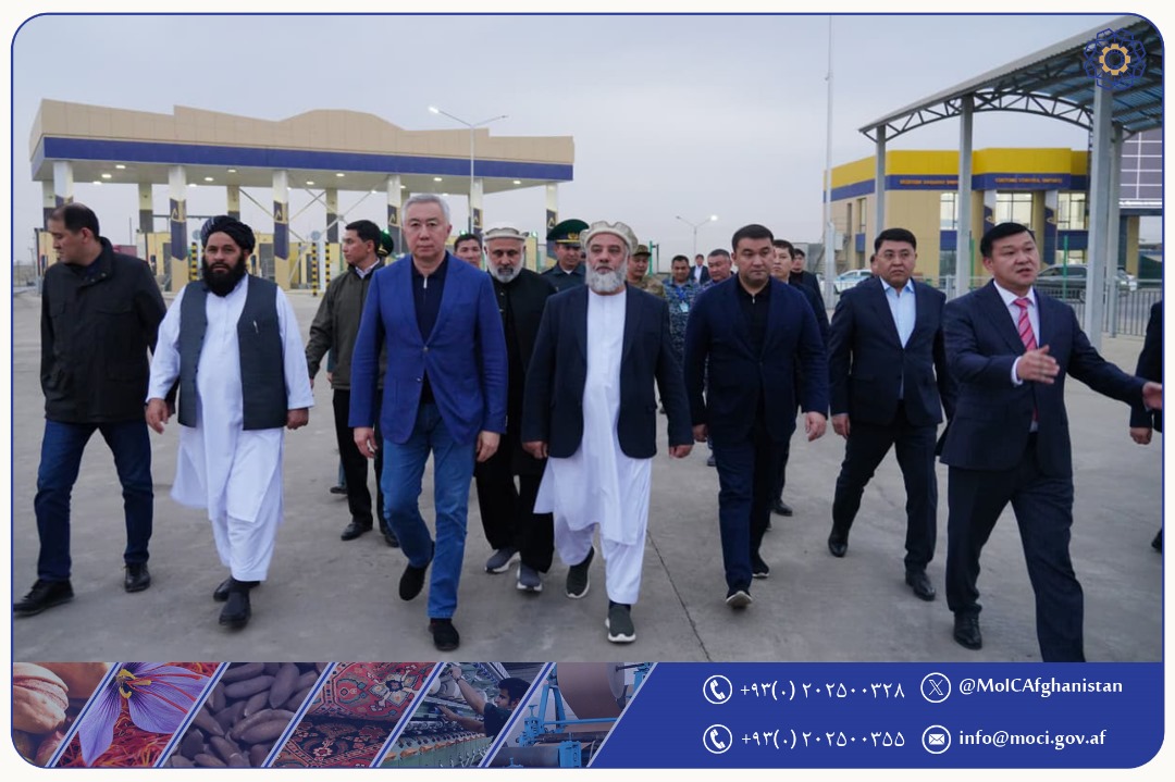 دیدار وزیر صنعت و تجارت امارت اسلامی افغانستان از مناطق صنعتی، زراعتی و مرزی قزاقستان