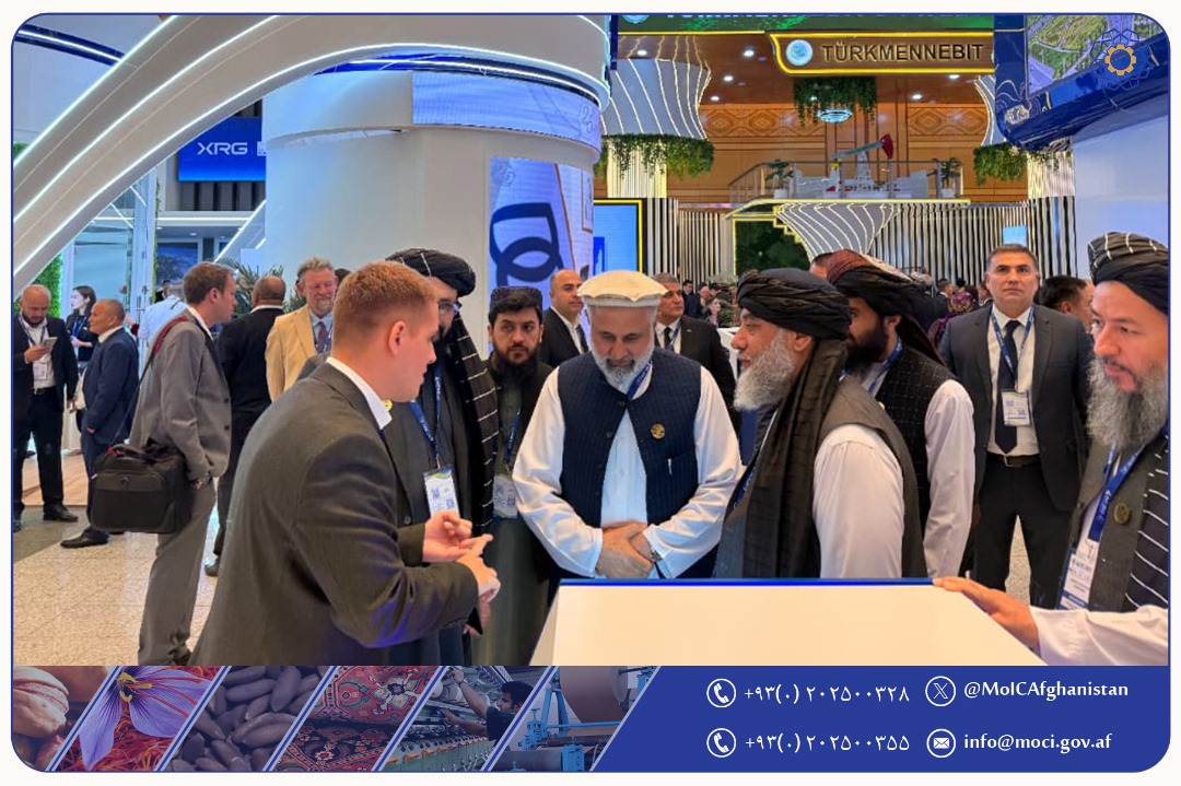 اشتراک وزیر صنعت و تجارت امارت اسلامی افغانستان در ۳۰مین نمایشگاه و کنفرانس نفت و گاز ترکمنستان